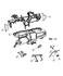 68002150AA by CHRYSLER - STRIKER. Glove Box Door Latch. Diagram