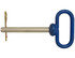 66122 by BUYERS PRODUCTS - Blue Poly-Coated Handle on Steel Hitch Pin - 7/8 x 4-1/2 Inch Usable Length