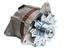 714/20400 by JCB - JCB ORIGINAL OEM, ALTERNATOR, 12 VOLT, 65 AMP, IR/EF, CW, V1 PULLEY