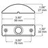 176-10 by PETERSON LIGHTING - 176-10 Surface Mount Bracket and Brush Guard - For Flat Surfaces