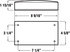 V25912 by PETERSON LIGHTING - 25911/25912 RV Stop, Turn, and Tail Light with Reflex - Red with Back-Up Light