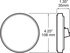 M817C-7 by PETERSON LIGHTING - 817C-7/818C-7 LumenX® 4" Round LED Back-Up Light, AMP - Clear, Grommet Mount