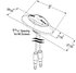47952-5 by GROTE - MicroNova® LED Clearance / Marker Light - Red, with Chrome Bezel, Multi Pack