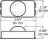 153C-143 by PETERSON LIGHTING - 153C Series Piranha&reg; LED Utility and License Light - White Kit with Chrome Bracket