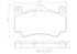 P65011N by BREMBO - Disc Brake Pad for PORSCHE