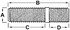 25-11 by DEXTER AXLE - Dexter Screw-in Stud 9/16 x 3 1 End Fine Thread, 1 End Coarse Thread