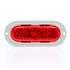 60252R3 by TRUCK-LITE - 60 Series, LED, Red, Oval, 26 Diode, Stop/Turn/Tail, Gray Flange Mount, Fit 'N Forget S.S., 12V, Bulk