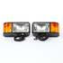 80888 by TRUCK-LITE - Economy, Universal, Halogen, 4 X 6 in. Rectangular, Snow Plow Light, 2 Bulb, Polycarbonate, 12V, Kit