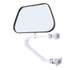 97750 by TRUCK-LITE - 6.25 x 9.75 In., Chrome Plastic, Flat Mirror, Universal