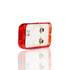 15200R3 by TRUCK-LITE - 15 Series, Incandescent, Red Rectangular, 1 Bulb, Marker Clearance Light, PC2, PL-10, 12V, Bulk