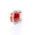 60252R3 by TRUCK-LITE - 60 Series, LED, Red, Oval, 26 Diode, Stop/Turn/Tail, Gray Flange Mount, Fit 'N Forget S.S., 12V, Bulk