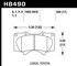 HB490F665 by HAWK FRICTION - BRAKE PADS