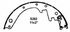 Z282R by FEDERAL MOGUL-WAGNER - Brake Shoe