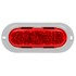 60062R by TRUCK-LITE - 60 Series, LED, High Mounted Stop Light, 26 Diode, Oval Red Polycarbonate, Gray Flange Mount, Fit 'N Forget S.S., Straight PL-2, 12V, Kit