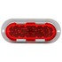 60062R by TRUCK-LITE - 60 Series, LED, High Mounted Stop Light, 26 Diode, Oval Red Polycarbonate, Gray Flange Mount, Fit 'N Forget S.S., Straight PL-2, 12V, Kit