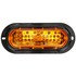 60097Y by TRUCK-LITE - 60 Series, LED, Yellow Oval, 44 Diode, Front/Park/Turn, Black ABS, Flange Mount, 12V, Fit 'N Forget S.S., Straight PL-3 Female, Kit