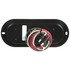 60550R by TRUCK-LITE - 60 Series LED, Red/Clear, Oval, 8 Diode, Stop/Turn/Tail & Back - Up, Black Flush Mount, Hardwired, .180 Bullet, 12V