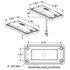 80162C by TRUCK-LITE - 80 Series, LED, 6 Diode, Rectangular Clear, Dome Light, 4 Screw Bracket Mount, Hardwired, Stripped End, 12V