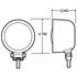 80360 by TRUCK-LITE - Par 36, Rubber 5" Round Incandescent Work Light, Black, 1 Bulb, Stripped End, 12V