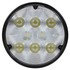 80220 by TRUCK-LITE - 4 in. Round LED Work Light, Black, 8 Diode, 500 Lumen, Stripped End, 12 - 36V