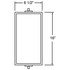 97627 by TRUCK-LITE - Economy, 6 x 16 in., West Coast Mirror, Silver Aluminum