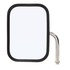 97662 by TRUCK-LITE - 5" Elbow, 7.5 x 10.5 In., Silver Stainless Steel, Flat Mirror, Universal