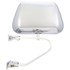 97750 by TRUCK-LITE - 6.25 x 9.75 In., Chrome Plastic, Flat Mirror, Universal