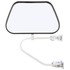97750 by TRUCK-LITE - 6.25 x 9.75 In., Chrome Plastic, Flat Mirror, Universal