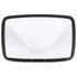 97847 by TRUCK-LITE - 6.5 x 10 In., Silver Stainless Steel, Flat Mirror, Universal