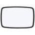 97847 by TRUCK-LITE - 6.5 x 10 In., Silver Stainless Steel, Flat Mirror, Universal