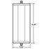 97860 by TRUCK-LITE - Box Style, 6 x 16 In., West Coast Mirror, Silver Aluminum