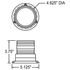 307AL by TRUCK-LITE - Signal-Stat, The Guardian, LED, Low Profile Beacon, Yellow, Permanent Mount, Class II, Hardwired, Stripped End, 10-110V