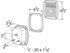 50952 by GROTE - Torsion Mount® Three-Stud Navistar® Volvo® Stop Tail Turn Light, LH w/ License Window, Red