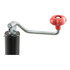 28300 by CURT MANUFACTURING, LLC. - WELD-ON BRACKET MOUNT SWIVEL JACK, 2000# CAP., 10" LIFT, TOP WIND, BLACK