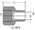 BP120-6-4 by POWER PRODUCTS - Brass Adapter 3/8 X 1/4