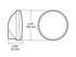 431R by PETERSON LIGHTING - 424R/431R 4" Round Stop, Turn and Tail Lights - Red Grommet Mount