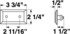 M126C by PETERSON LIGHTING - 126C Compact Courtesy Light - Clear, Chrome