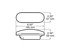 M421KR by PETERSON LIGHTING - 421R Oval Stop, Turn, and Tail Light - Red Kit