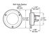 M190FA-CLP by PETERSON LIGHTING - 190 2" LED Clearance/Side Marker with Reflex - Amber with Reflex, Flange, Built-in Clip