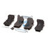 K206710 by BENDIX - Brake Pad Kit