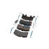 K129276 by BENDIX - ADB22X Brake Pad Kit, Service New