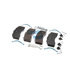 K129276 by BENDIX - ADB22X Brake Pad Kit, Service New