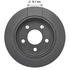 107235GF by NEOTEK - Disc Brake Rotor - Hat Style, For Hydraulic Brakes, 10.94 in. Outside Diameter, Solid