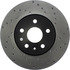 128.62120L by CENTRIC - Sport Cross Drilled Brake Rotor, Left