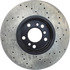 128.34050R by CENTRIC - Sport Cross Drilled Brake Rotor, Right