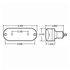 60302Y by TRUCK-LITE - 60 Series, Incandescent, Yellow Oval, 1 Bulb, Front/Park/Turn, Black PVC, Grommet Mount, 12V, Hardwired, Stripped End/Ring Terminal, Kit